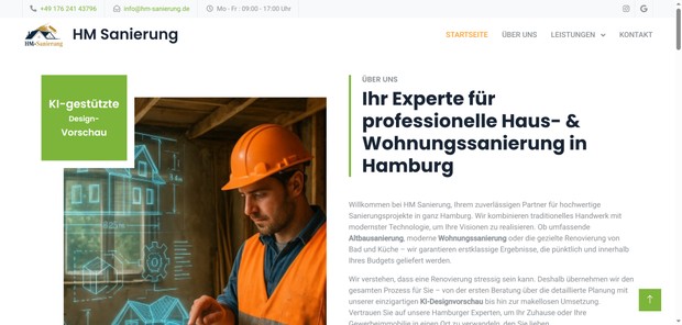 A preview of the HM Sanierung project